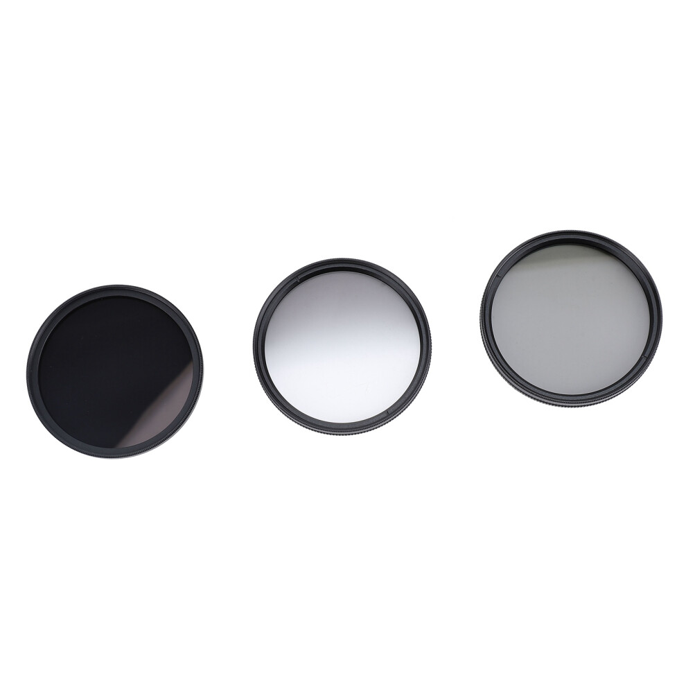 3-In-1 Camera Filter Kit Nd8 Cpl Gnd Set 62Mm Aluminum Glass 5091387357301