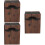 3Pièces Étui Bois Pour Ciseaux Coiffeur Accessoires Salon Café 5