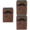 3Pièces Étui Bois Pour Ciseaux Coiffeur Accessoires Salon Café 6