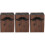 3Pièces Étui Bois Pour Ciseaux Coiffeur Accessoires Salon Café 8