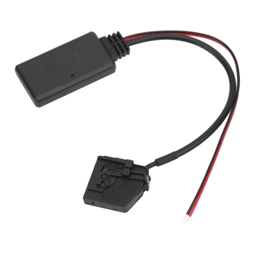 Adaptador de áudio Bluetooth para modelos Mercedes clássicos, cabo AUX com interface intuitiva e emparelhamento Bluetooth perfeito.