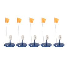 5-Pack Ice Fishing Flag Tip Up ABS, Stainless 510g