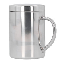 Tazze da caffè in acciaio inox, doppio strato isolante per mantenere la temperatura ottimale della bevanda, coperchio antigoccia per sorseggiare