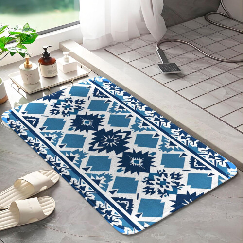 Bohemian Style252Αντιολισθητικό χαλί μπάνιου με αφρό μνήμης: Απορροφητικό, στεγνώνει