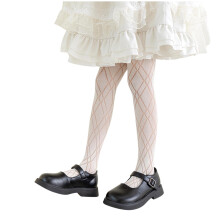 Collants en dentelle pour filles, bas résille transparents pour enfants, bas pour tout-petits, collants d'été ajourés à motif cœur pour le