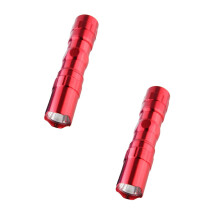 Mini LED-ficklampor (4/2/1 st), vattentäta och ultraljusa, kompatibla med camping/vandring/nattläsning – batterier ingår ej