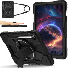 Samsung Galaxy Tab S10FE S9FE S9 schokbestendige hoes zwart