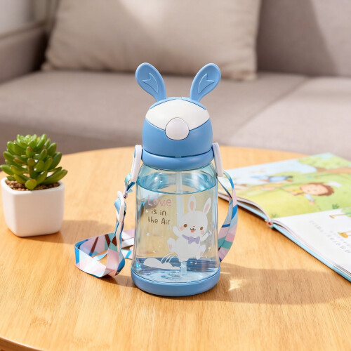 600ml κύπελλο νερού με ελαστικό καπάκι σε σχήμα κουνελιού, κύπελλο νερού μεγάλης