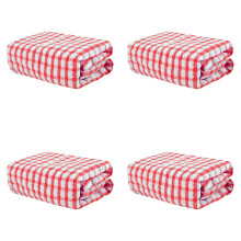 Lot de 4 torchons de cuisine, 30 x 30 cm, en coton absorbant et à séchage rapide, pour nettoyer et récurer.