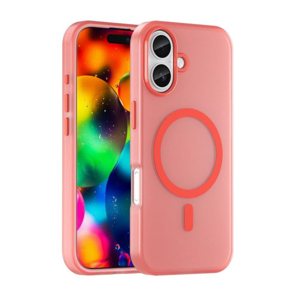 Slim Frosted Translucent Shockproof Iphone 17 Case (Compatible With Magsafe), Anti-Fingerprint, Orange 9340959403622