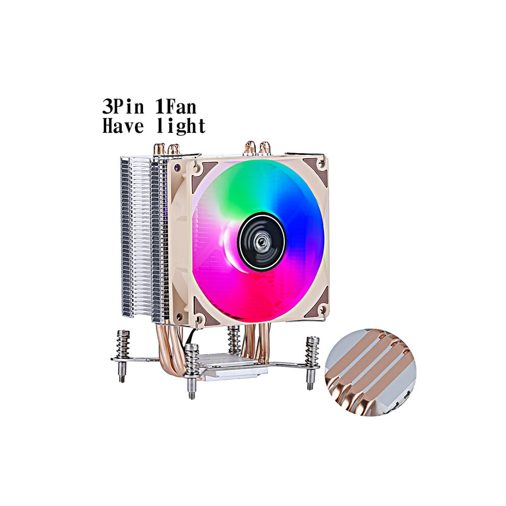 Radiator 4 Heat Pipe Air-Cooled Cpu Cooling Fan Efficient Cooler Suitable For Installing Lga2011 X79 X99 E3 E5 2066 Color Lights 9340959403936