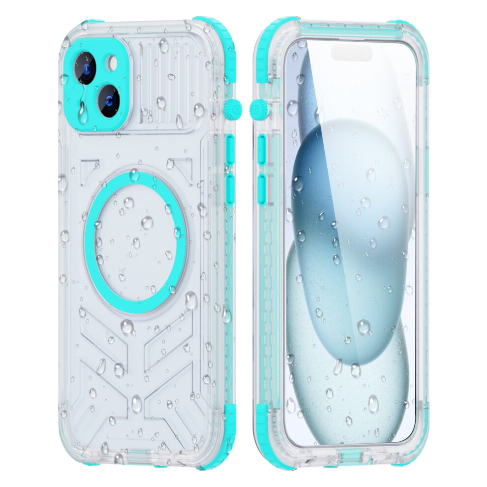 Allytech Ip68 Waterproof Case For Iphone 15 Â Built-In Screen Protector, Wireless Charging, Shockproof, Transparent Matte Hybrid Case 9340959403929