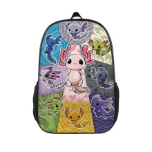Axolotl Rugzak 17 inch Cartoon Axolotl Rugzak Grote Capaciteit