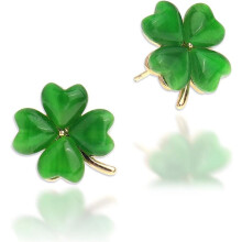 Gold Stud Earrings for Women with Pearl and Cubic Zirconia