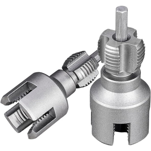 Εργαλείο κοπής σπειρωμάτων σωλήνων PVC 1/2" & 3/4" με εσωτερικό/εξωτερικό σπείρωμα, σετ