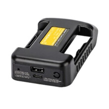Oiriúntóir Ceallraí atá Comhoiriúnach le hUirlisí Dewalt18V, Tiontaire Cumhachta USB & Cineál-C do Ghléasanna Leictreonacha