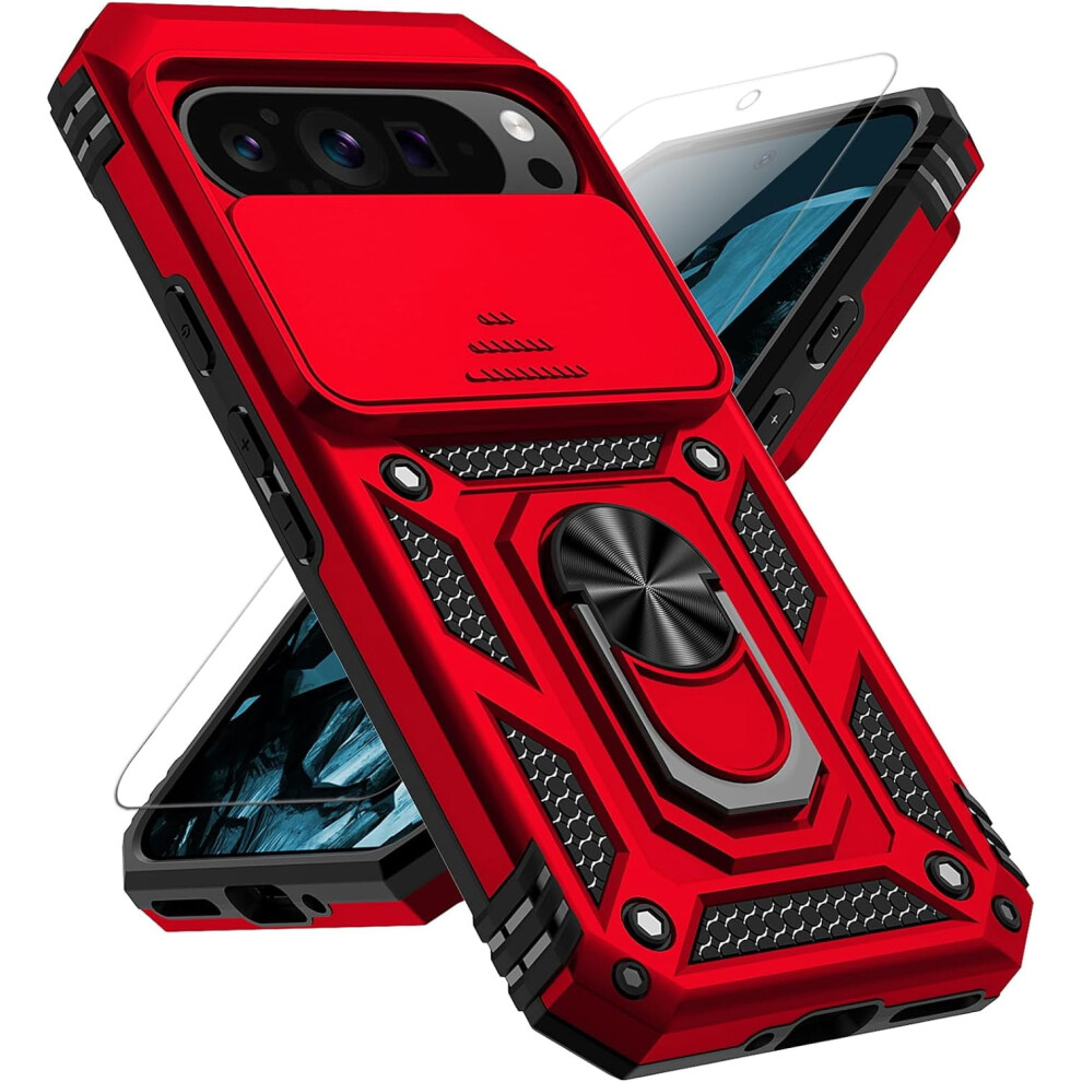 Magnetic Phone Case For Google Pixel 9 And 9 Pro With Red 9122141657286