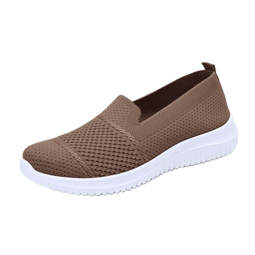 Willtoo2026Γυναικεία slip-on αθλητικά παπούτσια, υφαντά ορθοπεδικά αναπνεύσιμα μαλακά
