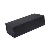 Opbergdoos voor ruilkaarten, met of zonder hoesjes. Zwarte kartonnen houder voor sportkaarten met magneetdeksel.