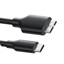 Cabo USB-C para Discos Rígidos, Cabo USB-C para Discos Rígidos Externos para Laptops, Tablets e Celulares