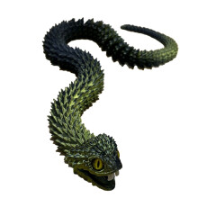 23.6'' 3D Printed Snake,3D Printed Animals,Like Movable Snake Realistic Slithering Design