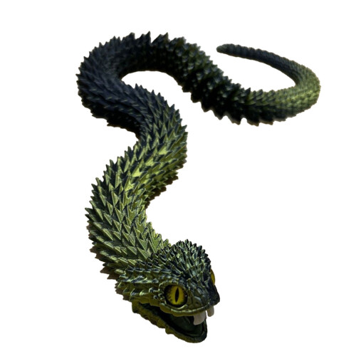 23.6'' 3D Printed Snake,3D Printed Animals,Like Movable Snake Realistic Slithering Design