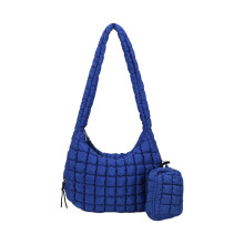 Módna prešívaná kabelka cez rameno pre ženy, prešívaná ľahká priestranná crossbody kabelka s malými zipsami, kozmetická kabelka