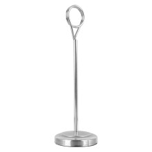 Menu Cards Holder Dishes Name Rack Basket Stacker Cup Silver