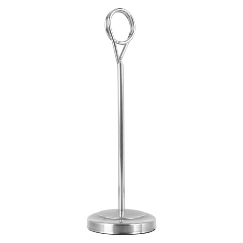 Menu Cards Holder Dishes Name Rack Basket Stacker Cup Silver