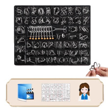 Brain Teaser Puzzles, Metal Wire Puzzles Set, IQ Challenge Puzzle Games