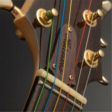 High Quality 6-Pack Colorful Acoustic Guitar Strings for Daily Practice - Durable Steel Design, Perfect for All Guitars