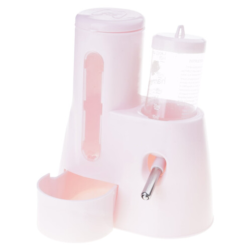 Double Function Hamster Water Bottle And Dispenser Leakproofed Stable Base For Cage Accessories