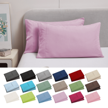 InsCrazy King Pillow Covers (20x30 in), 2-Pack, Envelope Closure, Soft Brushed Microfiber, Shrinkage & Fade Resistant