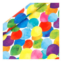 Colorful Birthday Wrapping Paper Roll – 1/2/3/4/5/6 pcs, Compatible with Kids, Boys, Girls, Men & Women – Party & Holiday Gift Wrap