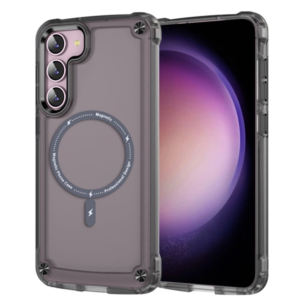 Shockproof Slim Magnetic Case For Samsung Galaxy S23 6.1" Â Compatible With Magsafe, Translucent Matte Black 9353595660199