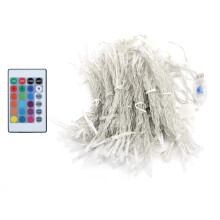 Indoor Outdoor Lighting, 200LED Curtain Lights for Wedding Party Decor, USB Powered Soft Copper Wire String Lights with Multiple Lighting Modes, 3x3