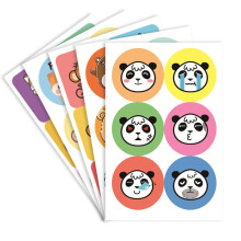 Adesivos motivacionais de incentivo, adesivos educativos de recompensa com adesivos decorativos com tema de animais, adequados para atividades em