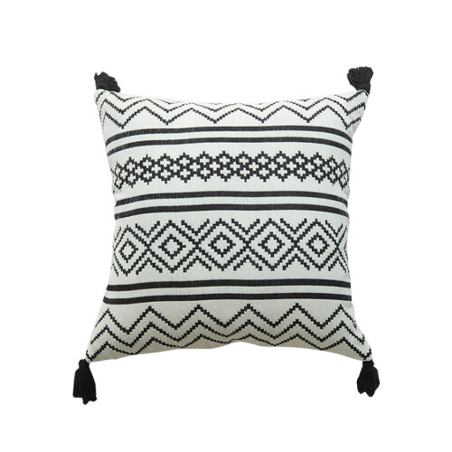 Πλενόμενες μαξιλαροθήκες σε στυλ boho, από ανάγλυφο λινό ύφασμα για βελτιωμένη