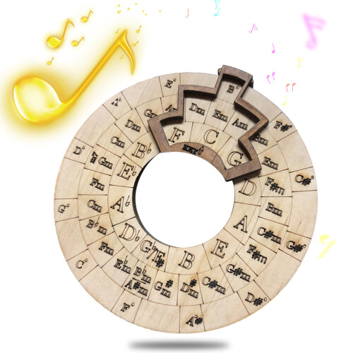 Wooden Melody Tool Circle Wheel 12cm 28g Natural 2
