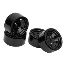 4PCS 1.9in RC Rims 8-Spoke Black for SCX10