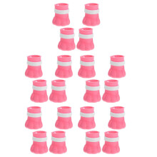 20Pièces Chaussures Pour Chats Rose Silicone Ajustables Anti-Rayures