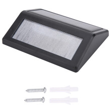 Water And Corrosion Resistant Solar Outdoor Wall Lights, LED Solar Step Lighting, Stainless Steel Solar Fence Lights, Wide Application Range for