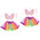 2Ensembles Costume Rose Ailes Baguette 3