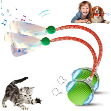 Upgraded2025 Interactieve rollende hondenbal – 360 slim automatisch bewegend speeltje voor honden en katten, geschikt voor alle huisdieren