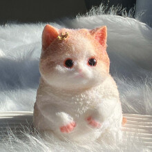 Juguetes blandos de gato regordete: juguetes antiestrés hechos a mano, suaves y adorables, regalos sensoriales para Navidad/cumpleaños. Ideales