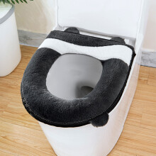 Funda para asiento de inodoro para todas las estaciones, cojín de inodoro de punto suave y lavable, alfombrilla de inodoro universal para el hogar