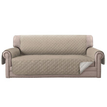 Capa reversível para sofá de 3 lugares, ideal para quem tem animais de estimação, lavável e compatível com cães.