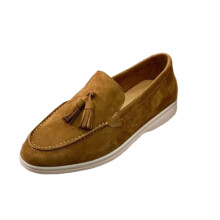 Mocassini Willtoo in pelle scamosciata da donna, mocassini slip-on da donna, mocassini comodi in pelle per la guida, eleganti, casual, da ufficio, da
