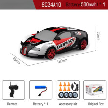 RC Drift Car 1:24 Ferngesteuertes Hochgeschwindigkeits-Rennauto mit Driftfunktion, 2,4 GHz, Allradantrieb und Scheinwerfer