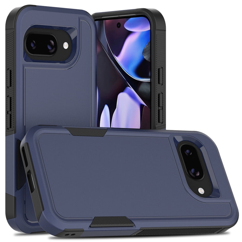 Defender Case For Google Pixel 9A – Heavy Duty, Dustproof, Shockproof, Non-Slip Rugged Cover, Blue 9340959407811